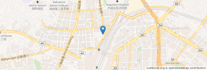 Mapa de ubicacion de アイパークselect24 en 日本, 東京都, 豊島区.