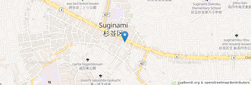 Mapa de ubicacion de 豊年屋 en Japan, Tokyo, Suginami.