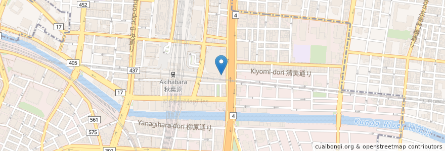 Mapa de ubicacion de テング酒場 en Japon, Tokyo, 千代田区.