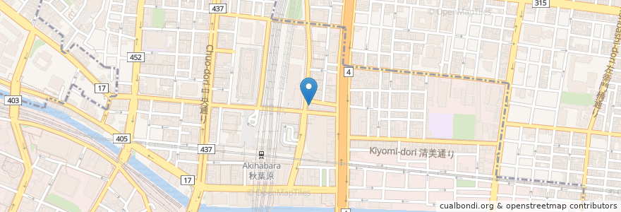 Mapa de ubicacion de ファーコス アキバ薬局 en 일본, 도쿄도.