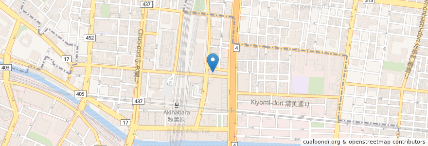 Mapa de ubicacion de 吉野家 en Japón, Tokio.