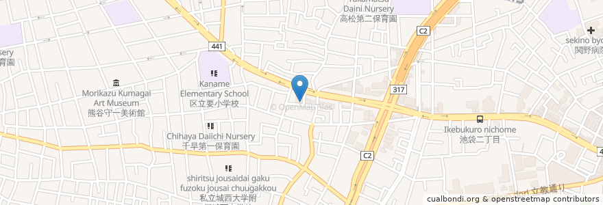 Mapa de ubicacion de 要町駅南自転車駐車場 en Japon, Tokyo, 豊島区.