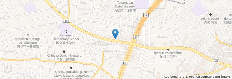 Mapa de ubicacion de 要町駅路上自転車駐車場 en Japan, Tokio, 豊島区.