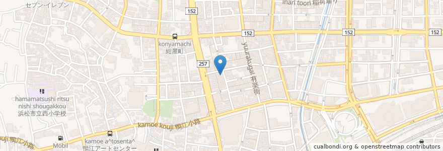 Mapa de ubicacion de OPERA座 en Japan, 静岡県, 浜松市, 中区.