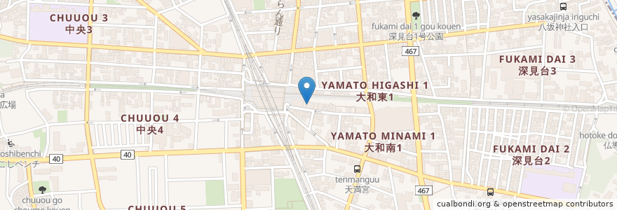 Mapa de ubicacion de 月あかり en ژاپن, 神奈川県, 大和市.