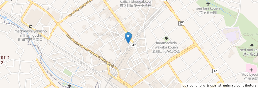 Mapa de ubicacion de ガスト en 일본, 도쿄도, 町田市.