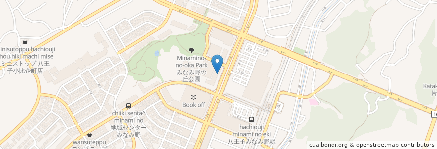 Mapa de ubicacion de ひまわりデンタル en 日本, 東京都, 八王子市.
