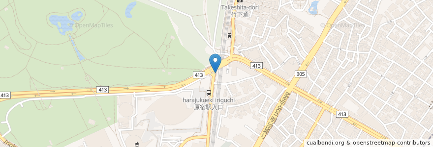 Mapa de ubicacion de サイカパーク en ژاپن, 東京都, 渋谷区.