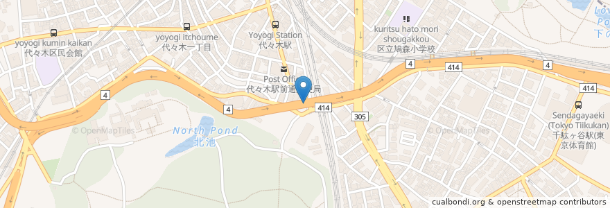 Mapa de ubicacion de パーク王 en 日本, 东京都/東京都, 渋谷区.