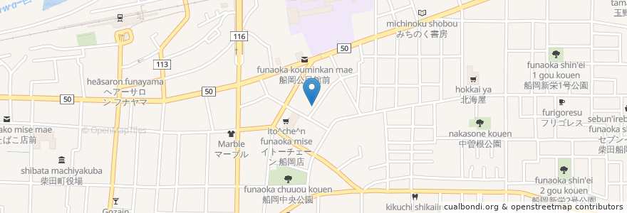 Mapa de ubicacion de 八木沼眼科クリニック en Giappone, 宮城県, 柴田郡, 柴田町.