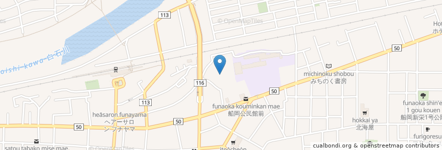 Mapa de ubicacion de 蓮華寺 en Japan, Miyagi Prefecture, Shibata County, Shibara.