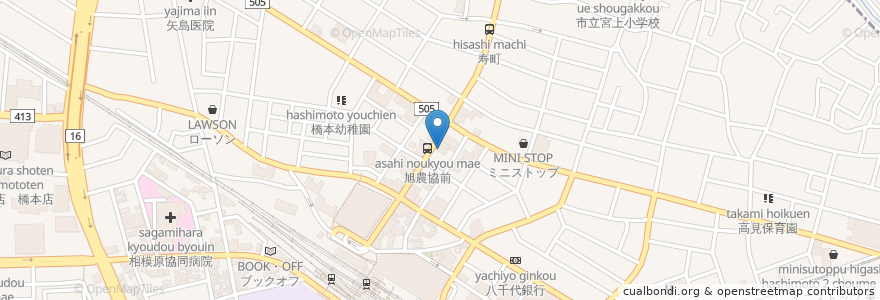 Mapa de ubicacion de 翼歯科口腔クリニック en Japonya, 神奈川県, 相模原市, 町田市, 緑区.