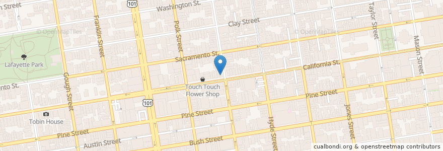 Mapa de ubicacion de Mymy en 美利坚合众国/美利堅合眾國, 加利福尼亚州/加利福尼亞州, 旧金山市县/三藩市市縣/舊金山市郡, 旧金山.