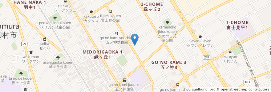 Mapa de ubicacion de 羽村市産業福祉センター en Japón, Tokio, Hamura.