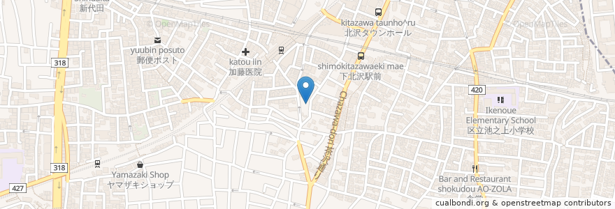 Mapa de ubicacion de GOPAL en Giappone, Tokyo, 世田谷区.