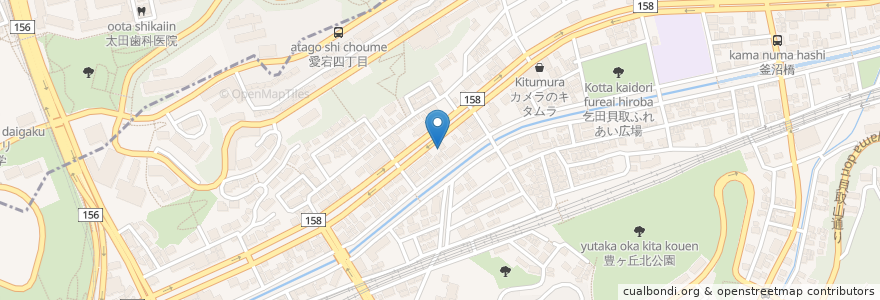 Mapa de ubicacion de らあめん花月 en Japon, Tokyo, 多摩市.