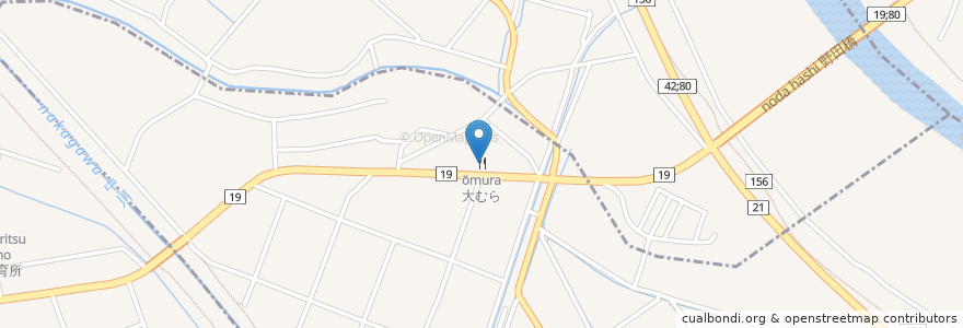 Mapa de ubicacion de 大むら en 日本, 埼玉県.