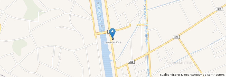 Mapa de ubicacion de Lawson Plus en Japão, 埼玉県, 吉川市.
