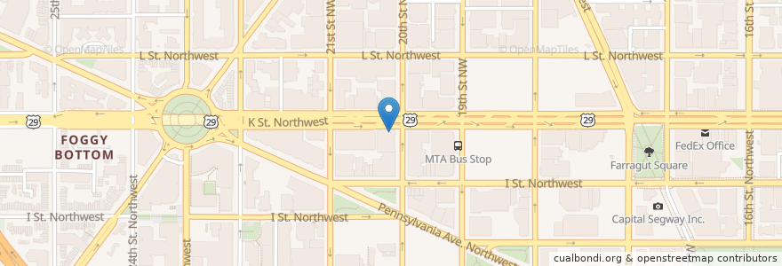 Mapa de ubicacion de TD Bank en 미국, 워싱턴 D.C., 워싱턴.