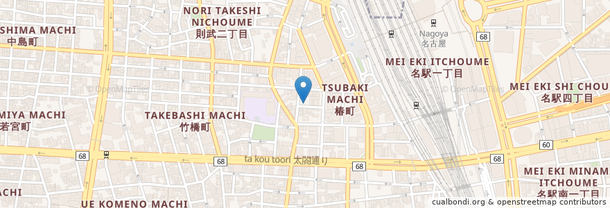 Mapa de ubicacion de いとう en Japonya, 愛知県, 名古屋市, 中村区.