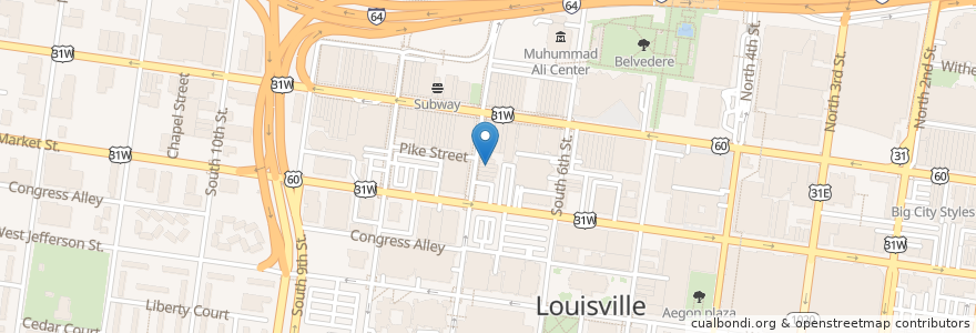 Mapa de ubicacion de Jimmy Can't Dance en ایالات متحده آمریکا, کنتاکی, Jefferson County, Louisville.