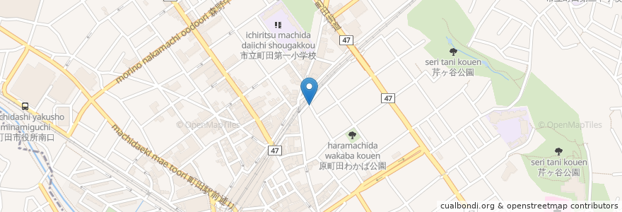 Mapa de ubicacion de 日産レンタカー en Japonya, 東京都, 町田市.
