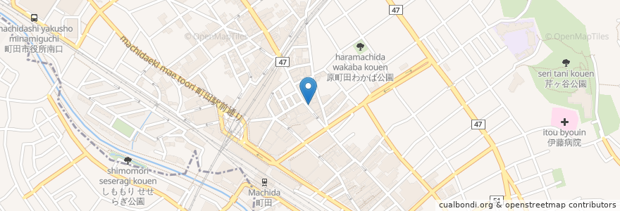 Mapa de ubicacion de 磯丸水産 en 일본, 도쿄도, 町田市.