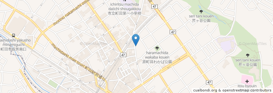Mapa de ubicacion de 薬樹薬局 en اليابان, 東京都, 町田市.
