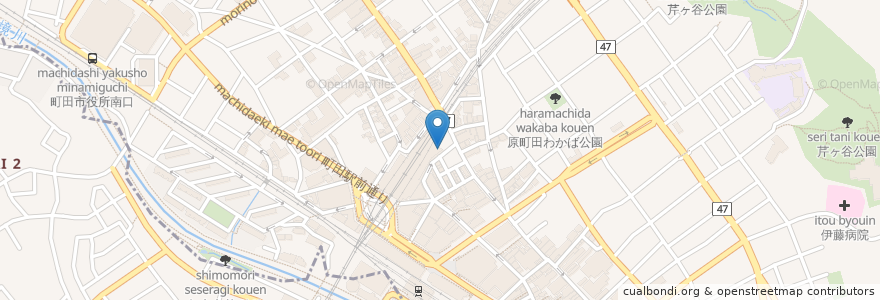 Mapa de ubicacion de 大和証券 en Japão, Tóquio, 町田市.