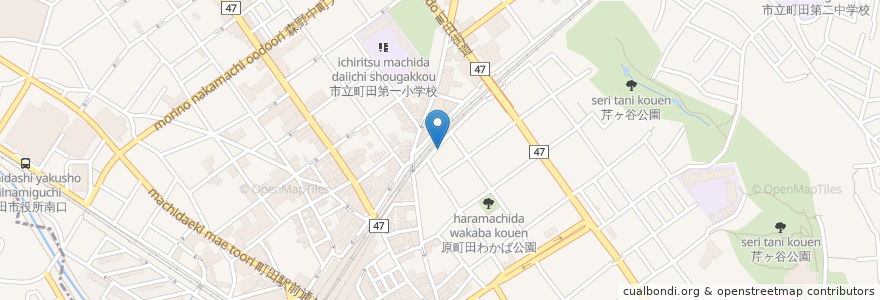 Mapa de ubicacion de あずさ薬局 en Japan, 東京都, 町田市.