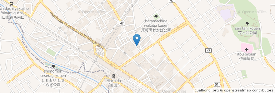 Mapa de ubicacion de 大黒さん en اليابان, 東京都, 町田市.
