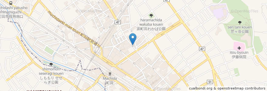 Mapa de ubicacion de 一軒め酒場 en Japan, 東京都, 町田市.