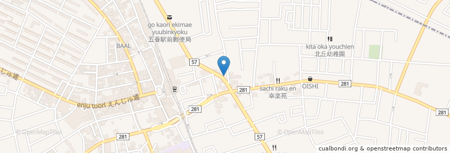 Mapa de ubicacion de TOMO en Japão, 千葉県, 松戸市.