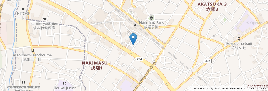 Mapa de ubicacion de 成増駅南口第5自転車駐車場 en Japão, Tóquio, 練馬区.