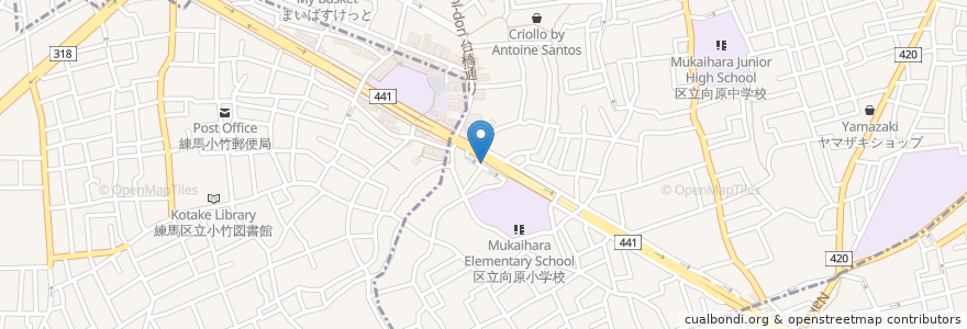 Mapa de ubicacion de Kotake-mukaihara Station South en Japan, Tokyo, Itabashi.