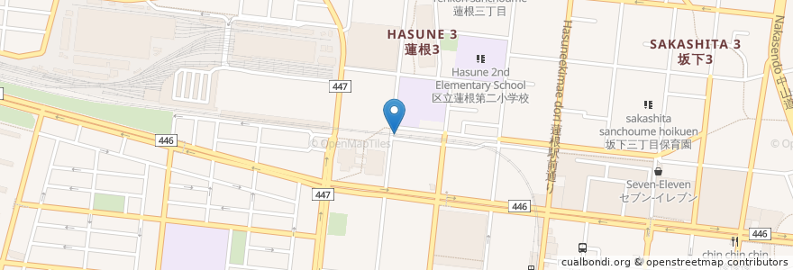 Mapa de ubicacion de 西台駅東自転車駐車場 en Giappone, Tokyo, 板橋区.