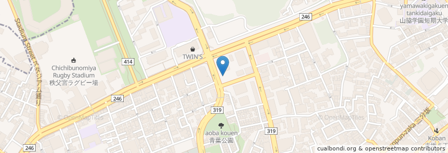 Mapa de ubicacion de 青山一丁目駅前暫定自転車駐車場 en Jepun, 東京都, 港区.