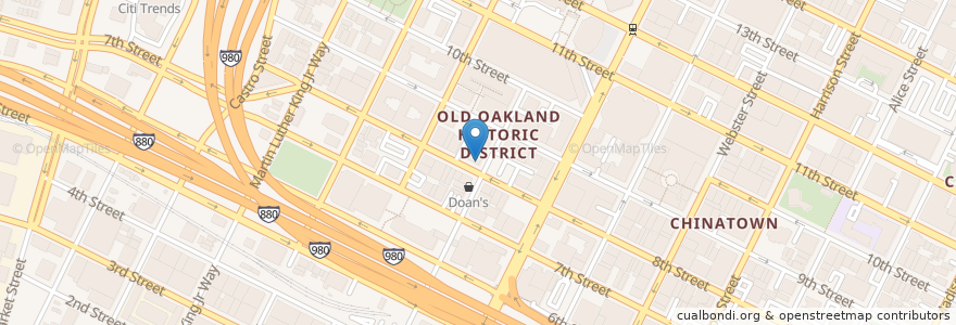 Mapa de ubicacion de Bento House en Amerika Syarikat, California, Alameda County, Oakland.