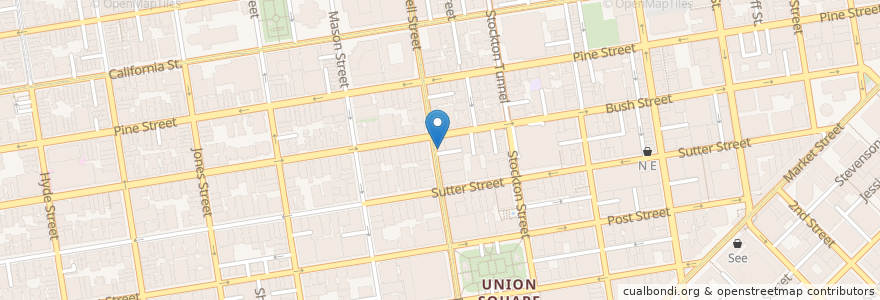 Mapa de ubicacion de Last Drop Tavern en Amerika Syarikat, California, San Francisco, San Francisco.