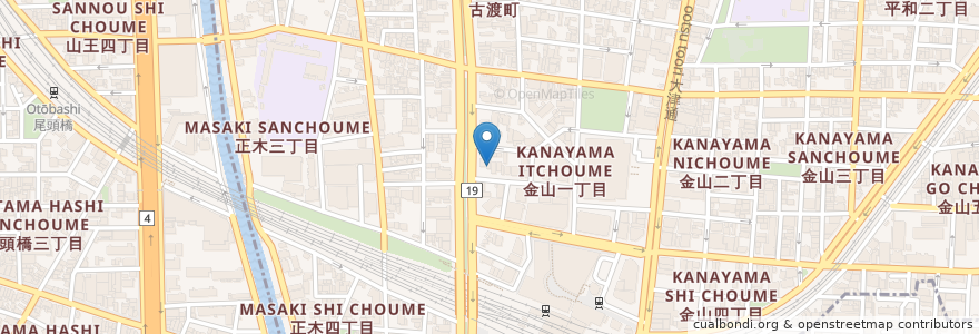 Mapa de ubicacion de ファミリー調剤薬局 en Japan, 愛知県, Nagoya, 中区.