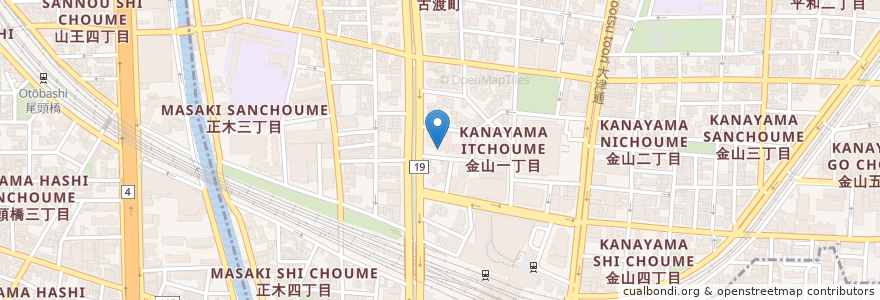 Mapa de ubicacion de 北川クリニック en Japan, Präfektur Aichi, 名古屋市, 中区.