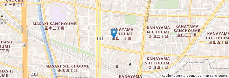 Mapa de ubicacion de 名鉄協商パーキング en Japan, 愛知県, Nagoya, 中区.