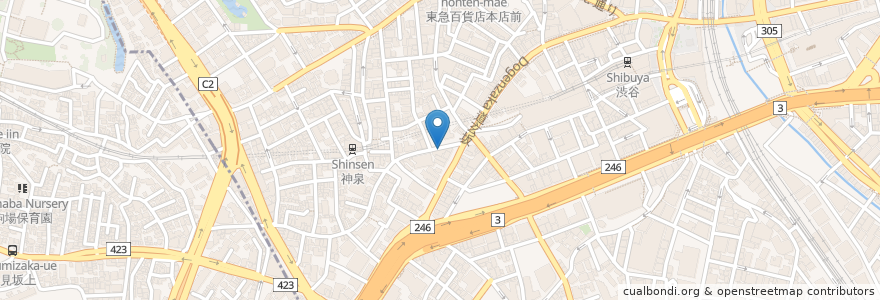 Mapa de ubicacion de alcatraz-er en Japan, 東京都, 渋谷区.