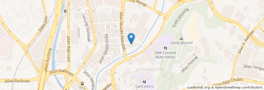 Mapa de ubicacion de Alliance Bank Capital Square en Malásia, Selangor, Kuala Lumpur.