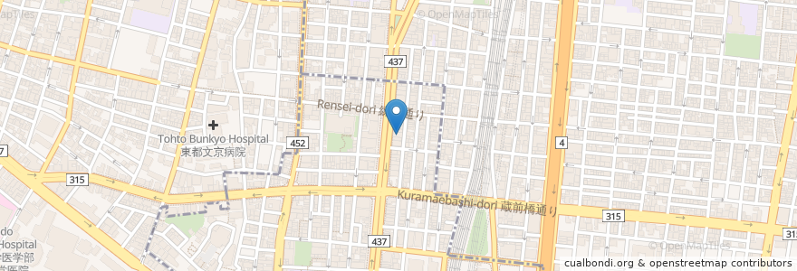 Mapa de ubicacion de 小田島歯科 en Japan, 東京都.