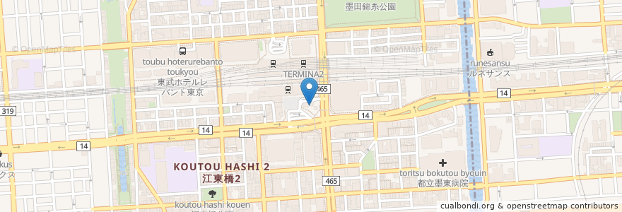 Mapa de ubicacion de 南口地下 en 日本, 東京都.