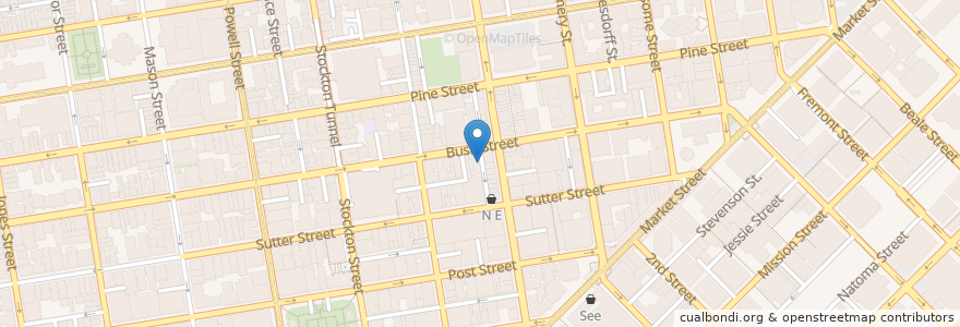 Mapa de ubicacion de Cafe Claude en Estados Unidos De América, California, San Francisco, San Francisco.
