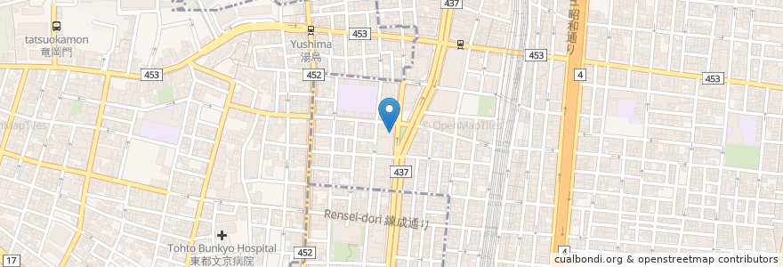 Mapa de ubicacion de 蘭州牛肉麺 馬記 en Japón, Tokio, Taito.