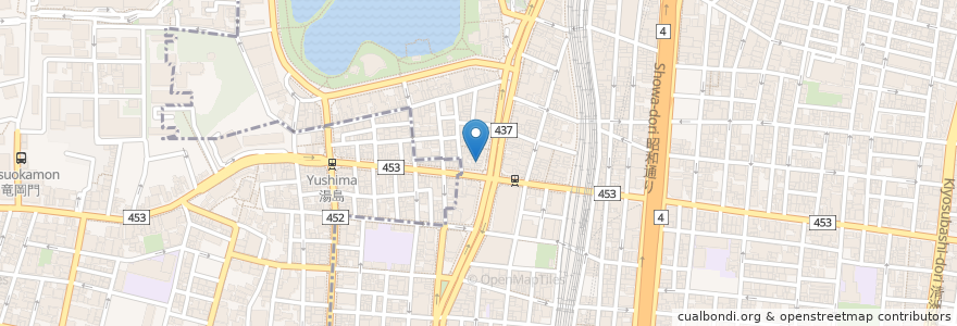 Mapa de ubicacion de 温野菜 en Jepun, 東京都, 台東区.