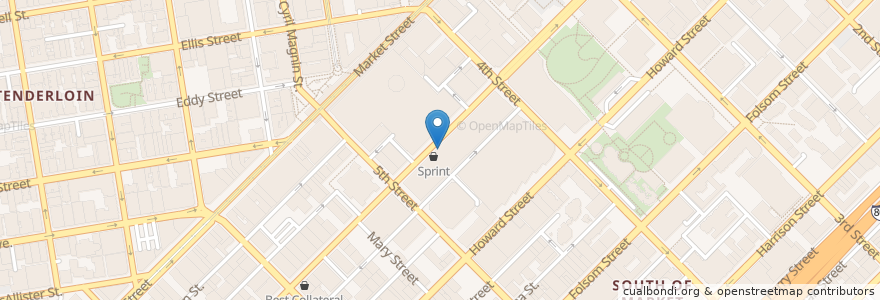 Mapa de ubicacion de Chase ATM en Verenigde Staten, Californië, San Francisco, San Francisco.